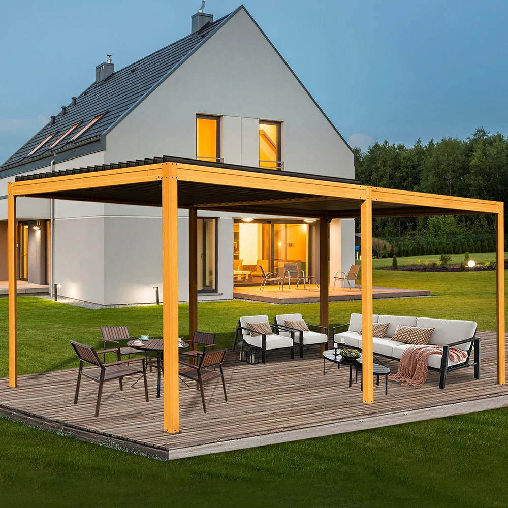 Metal Louvered Pergola - Image 64