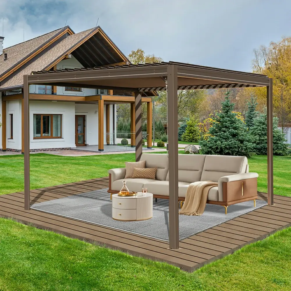 Metal Louvered Pergola - Image 65