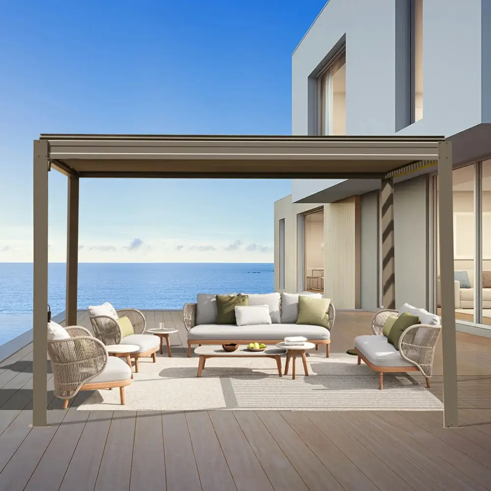 Metal Louvered Pergola - Image 71