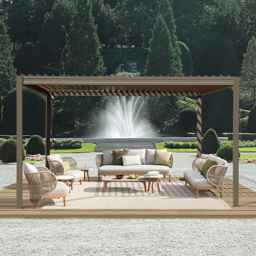 Metal Louvered Pergola - Image 72