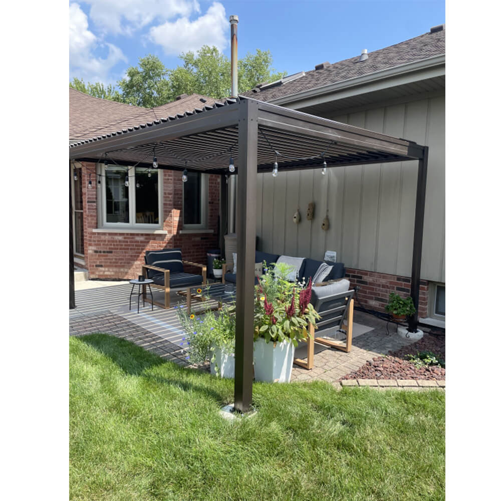 Metal Louvered Pergola - Image 74