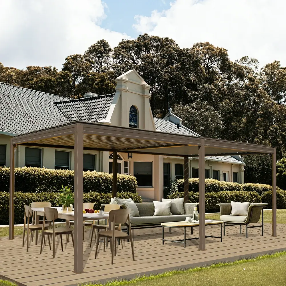 Metal Louvered Pergola - Image 81