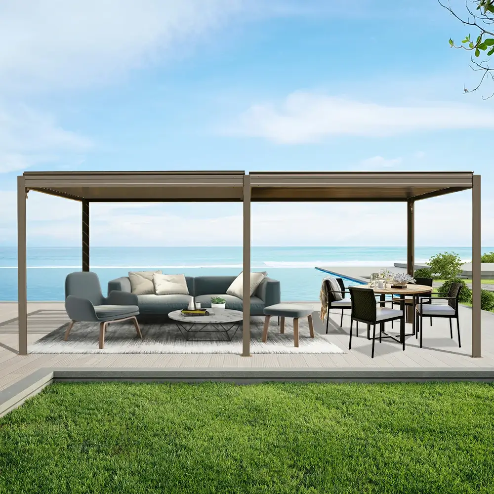 Metal Louvered Pergola - Image 87