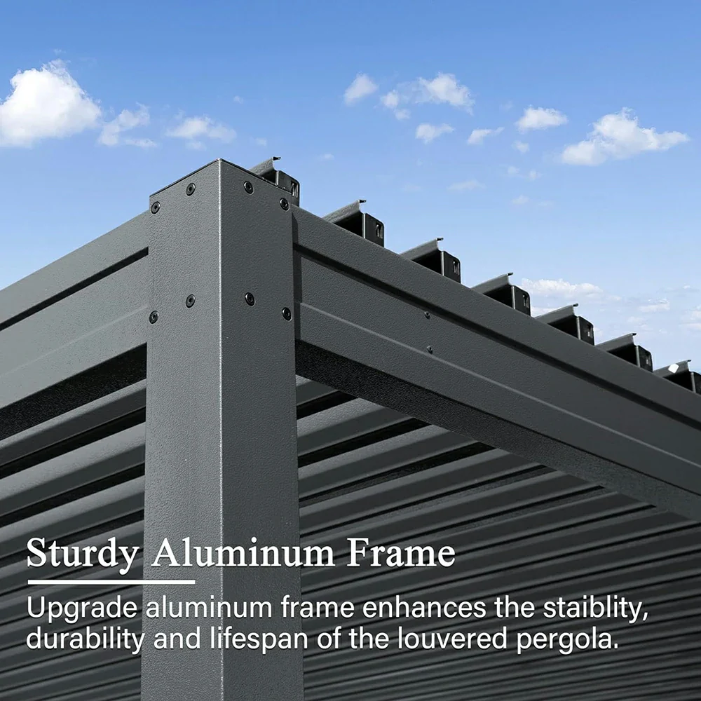 Metal Louvered Pergola - Image 93