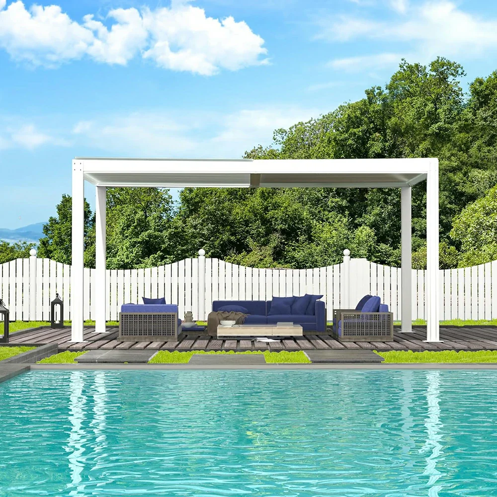 Metal Louvered Pergola - Image 94