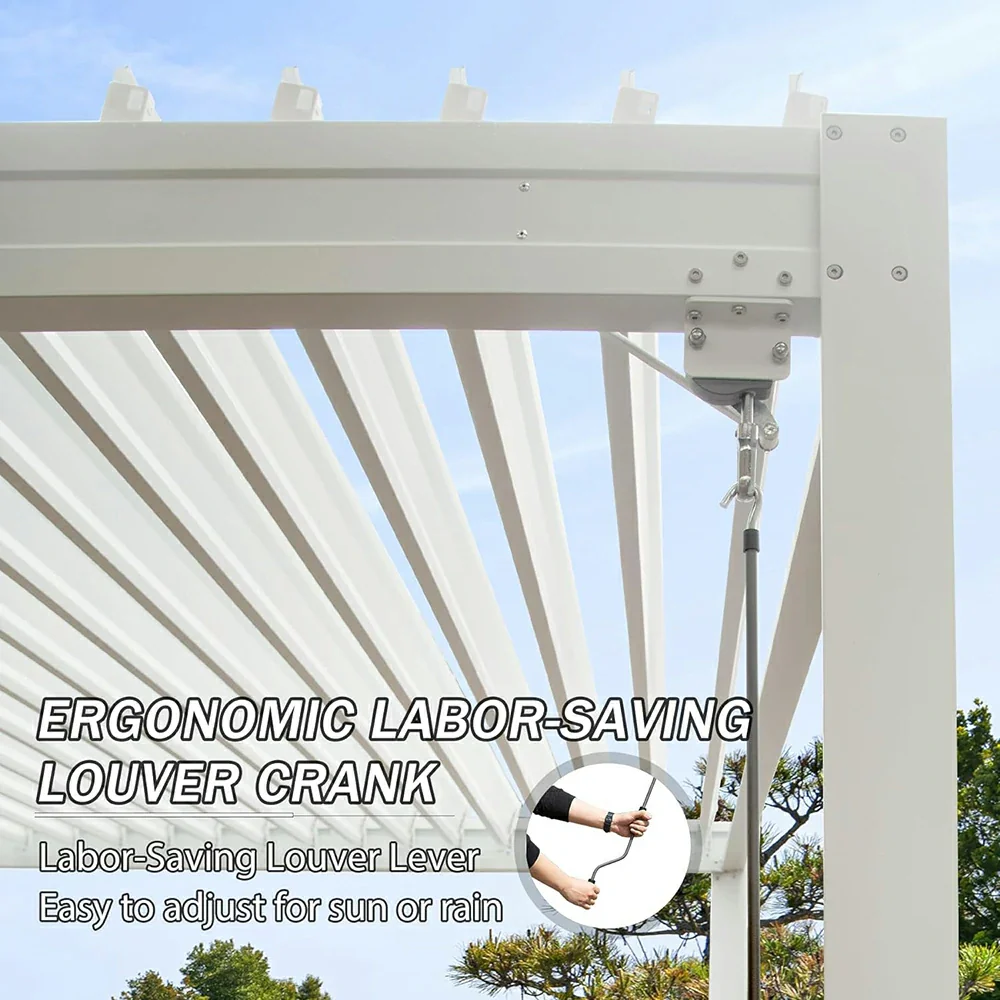 Metal Louvered Pergola - Image 98
