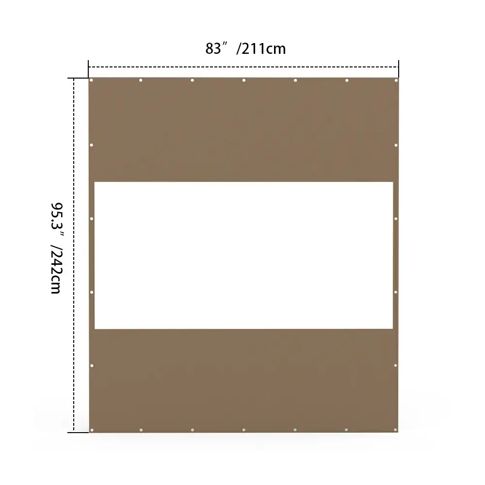 Outdoor Curtains with Clear PVC Panels - Image 10