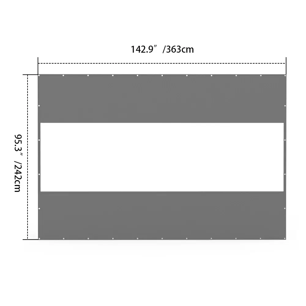 Outdoor Curtains with Clear PVC Panels - Image 114