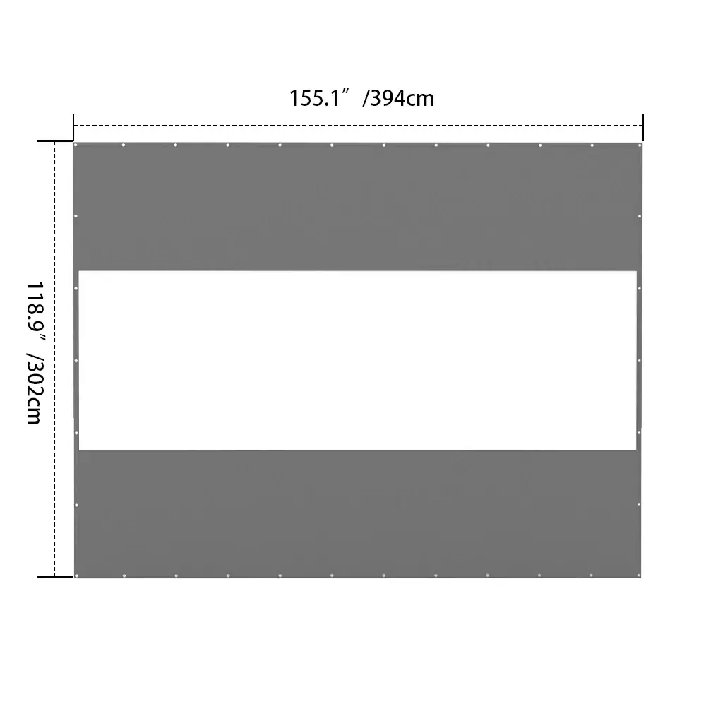 Outdoor Curtains with Clear PVC Panels - Image 131