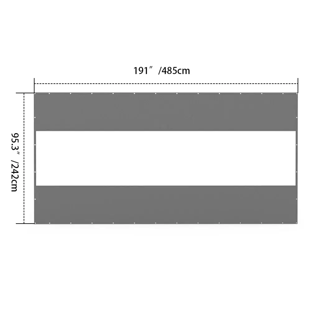 Outdoor Curtains with Clear PVC Panels - Image 146