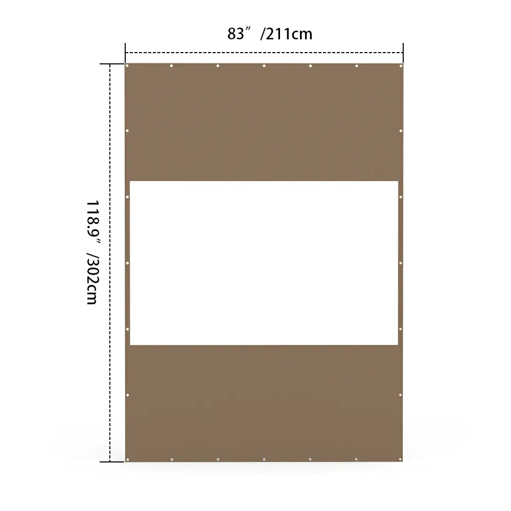 Outdoor Curtains with Clear PVC Panels - Image 26