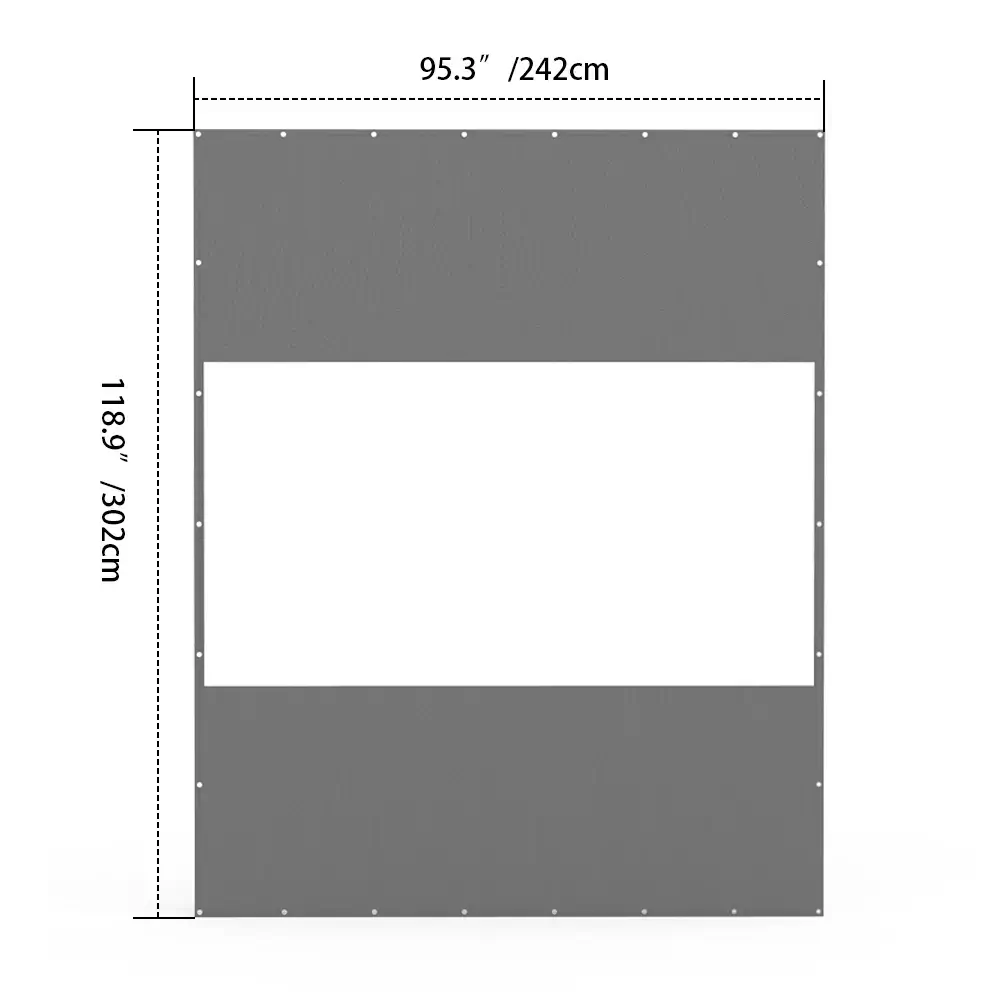 Outdoor Curtains with Clear PVC Panels - Image 50