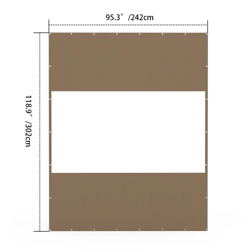 Outdoor Curtains with Clear PVC Panels - Image 58