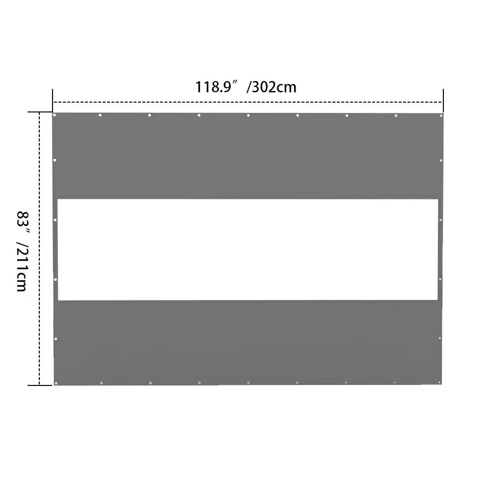 Outdoor Curtains with Clear PVC Panels - Image 66