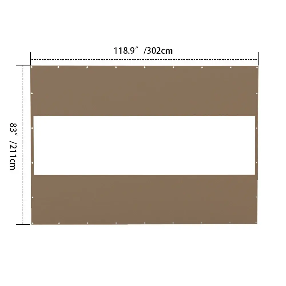 Outdoor Curtains with Clear PVC Panels - Image 74