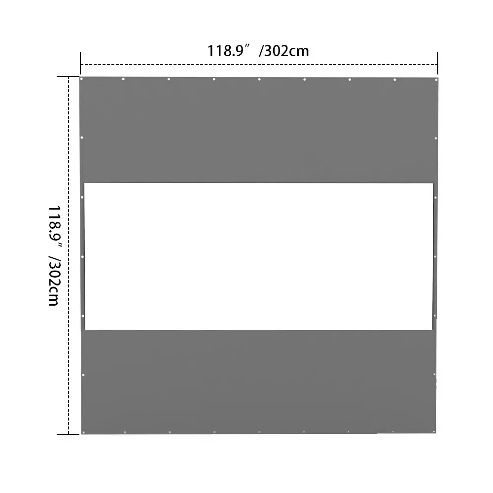 Outdoor Curtains with Clear PVC Panels - Image 82