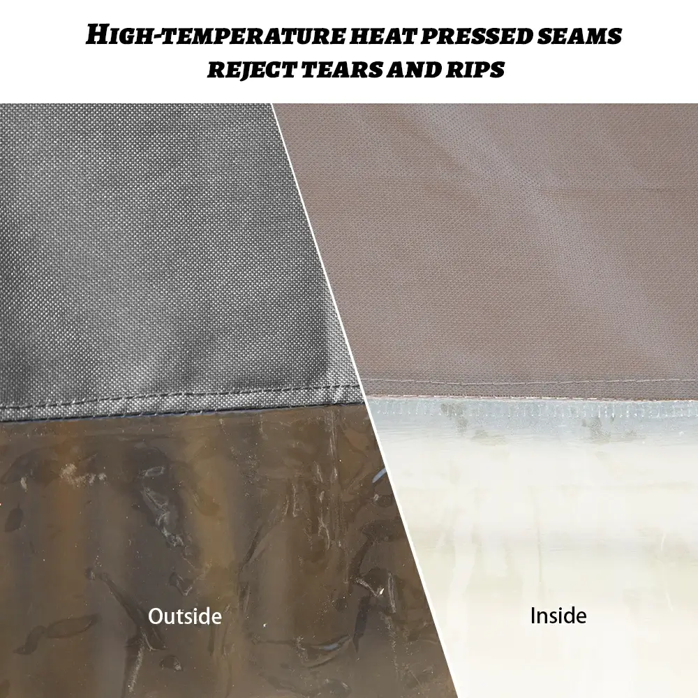 Outdoor Curtains with Clear PVC Panels - Image 86