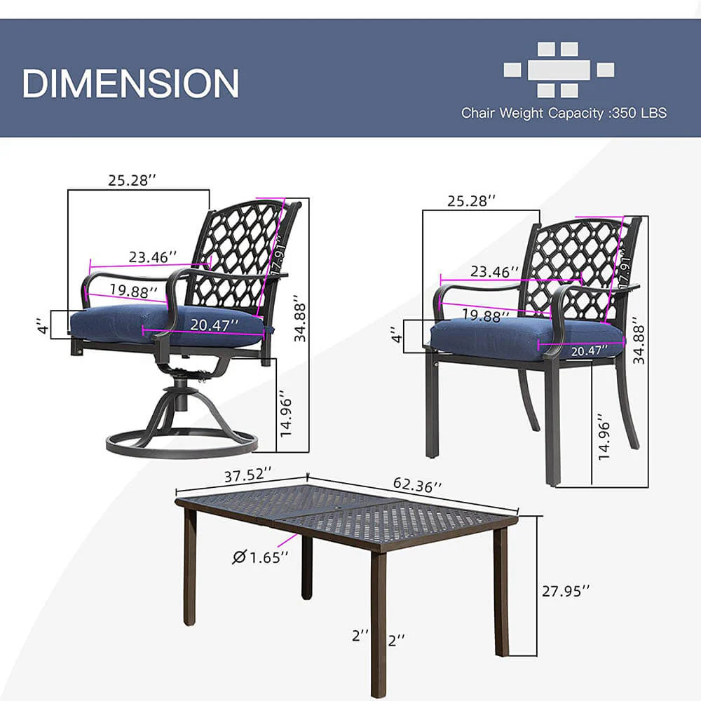 Outdoor Dining Table Set - Image 13