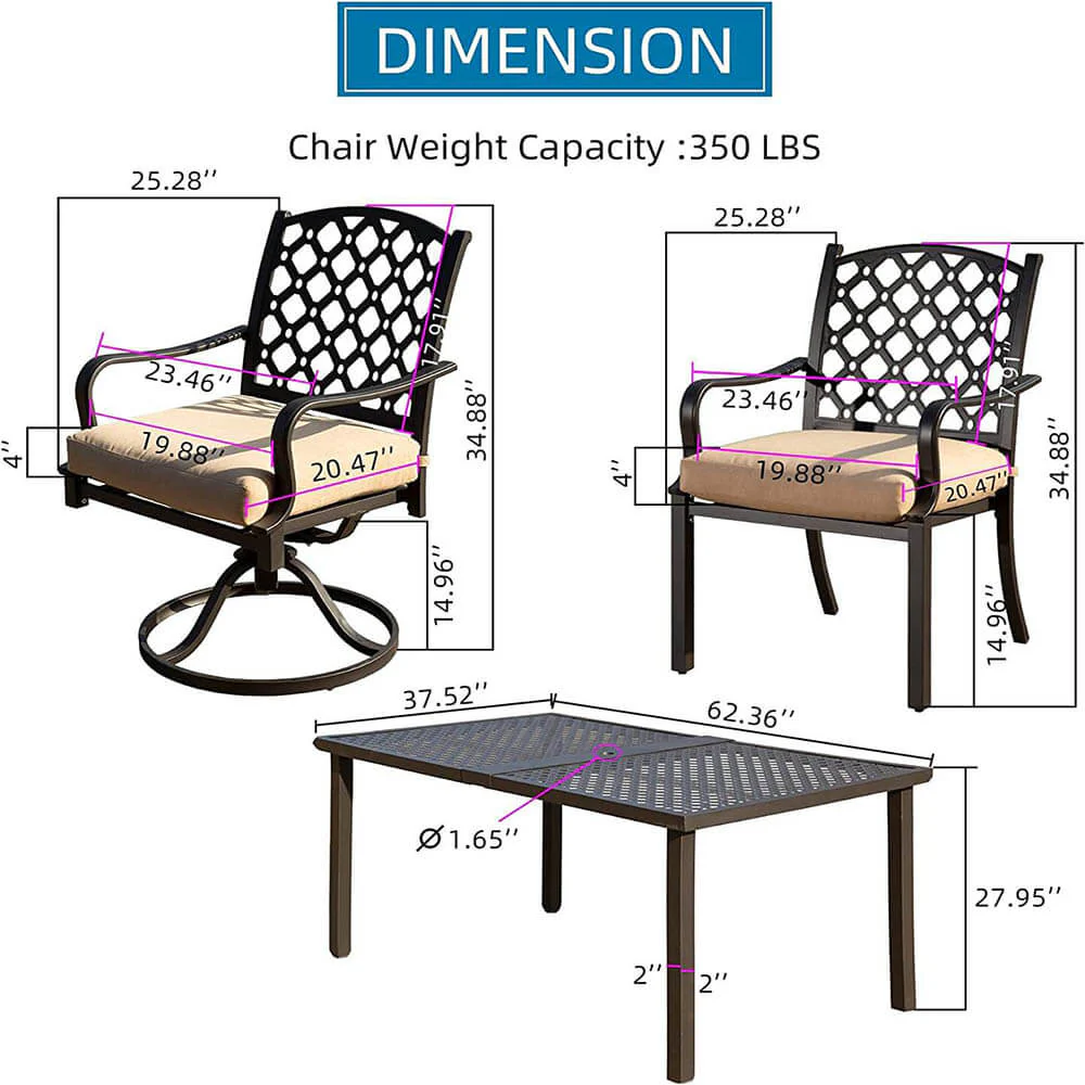 Outdoor Dining Table Set - Image 4