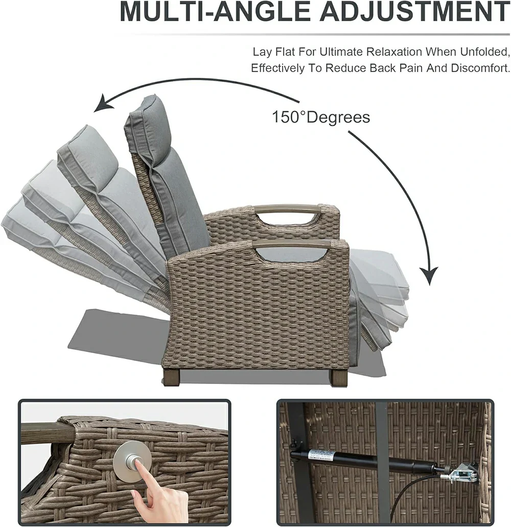 Outdoor Rattan Lounge Chair - Image 11