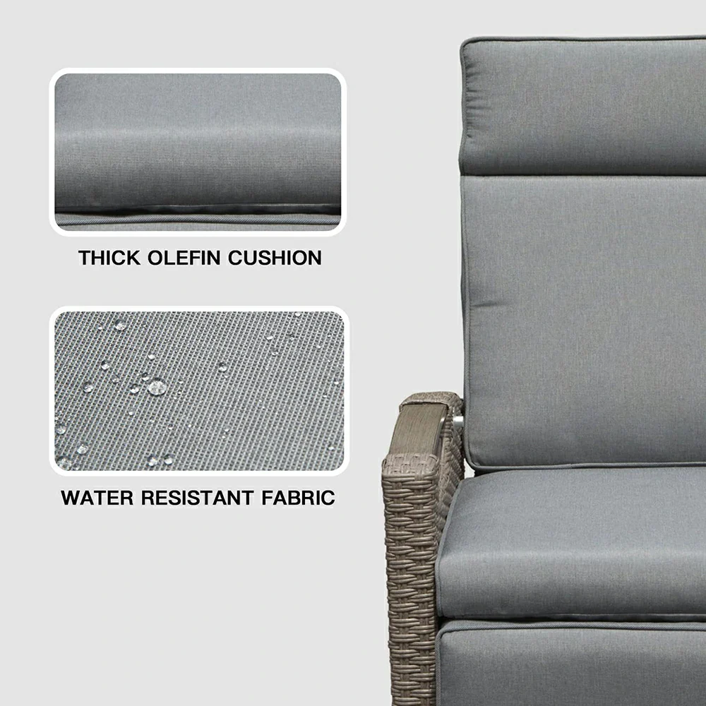 Outdoor Rattan Lounge Chair - Image 13