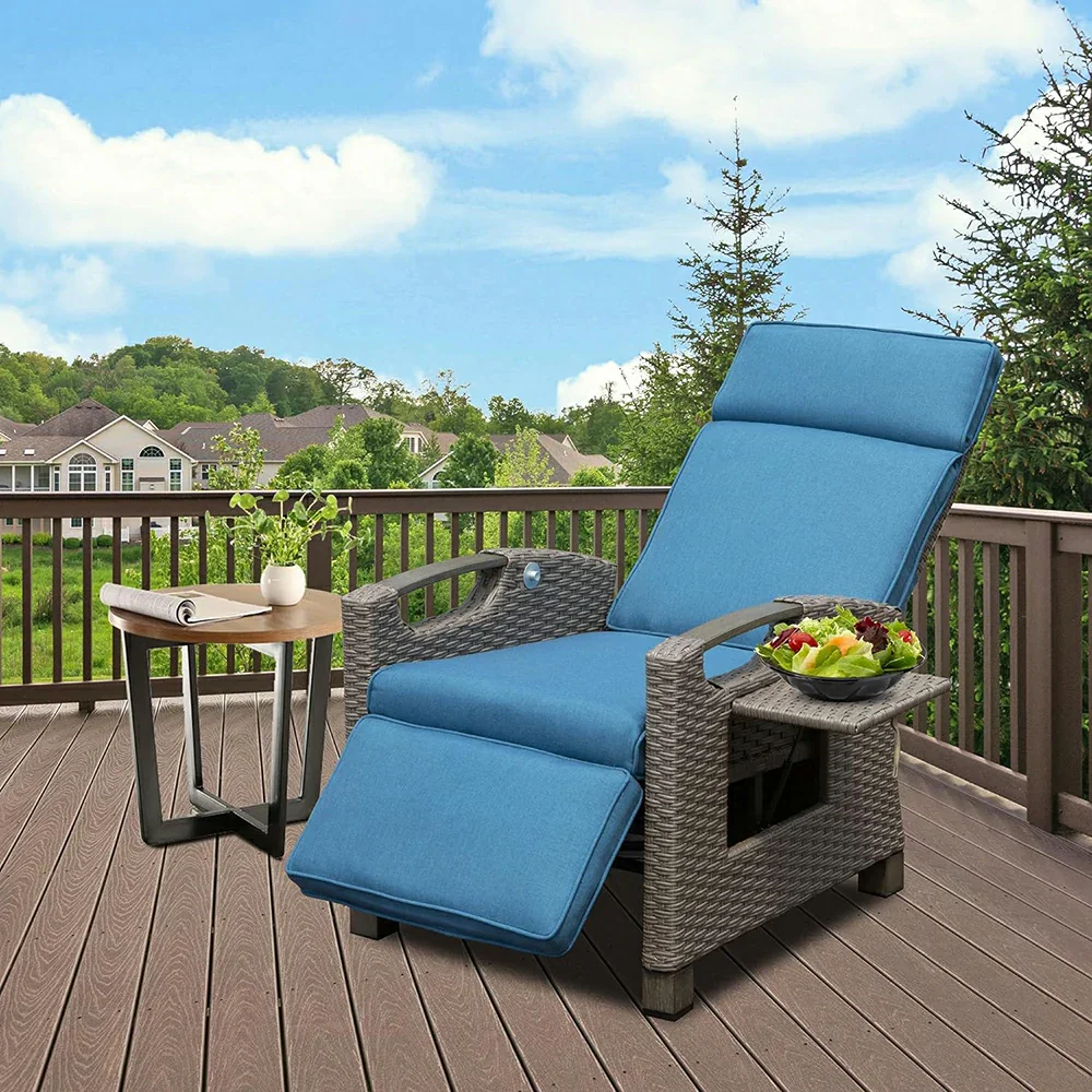 Outdoor Rattan Lounge Chair - Image 16