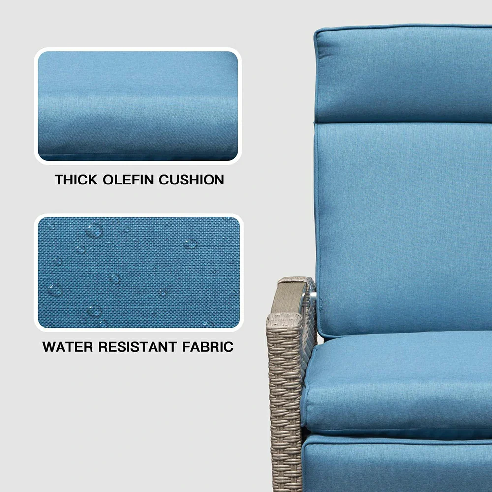 Outdoor Rattan Lounge Chair - Image 19