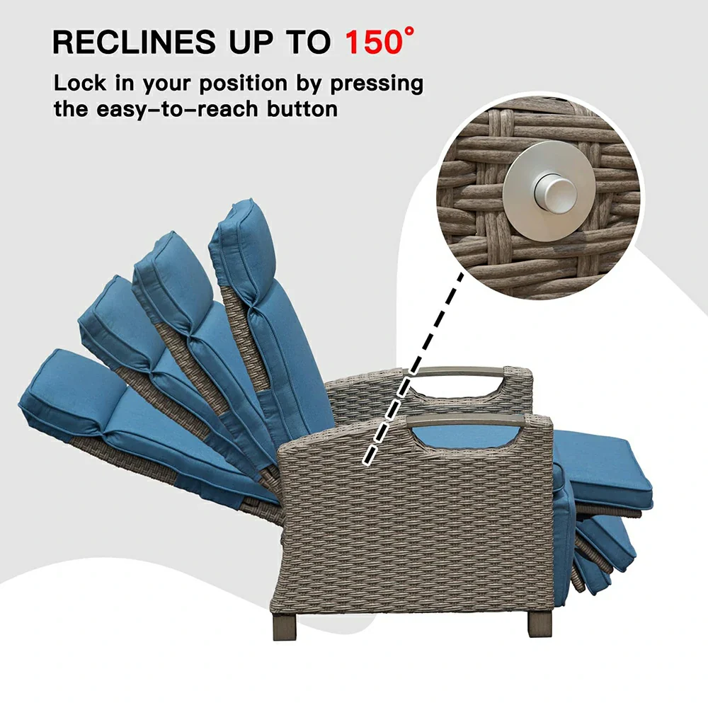 Outdoor Rattan Lounge Chair - Image 20