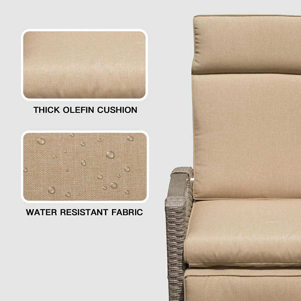 Outdoor Rattan Lounge Chair - Image 5