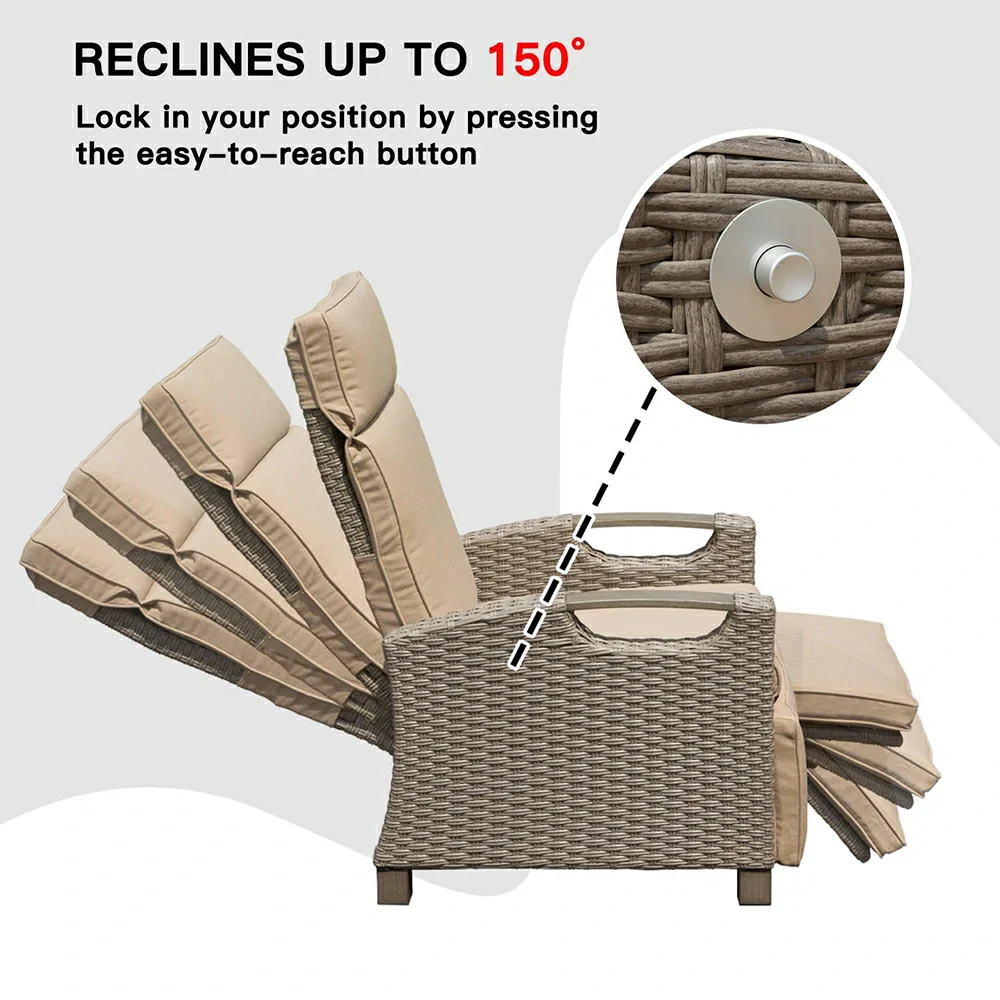 Outdoor Rattan Lounge Chair - Image 6