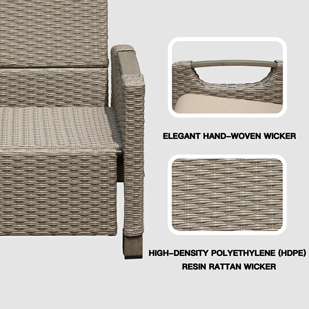 Outdoor Rattan Lounge Chair - Image 8