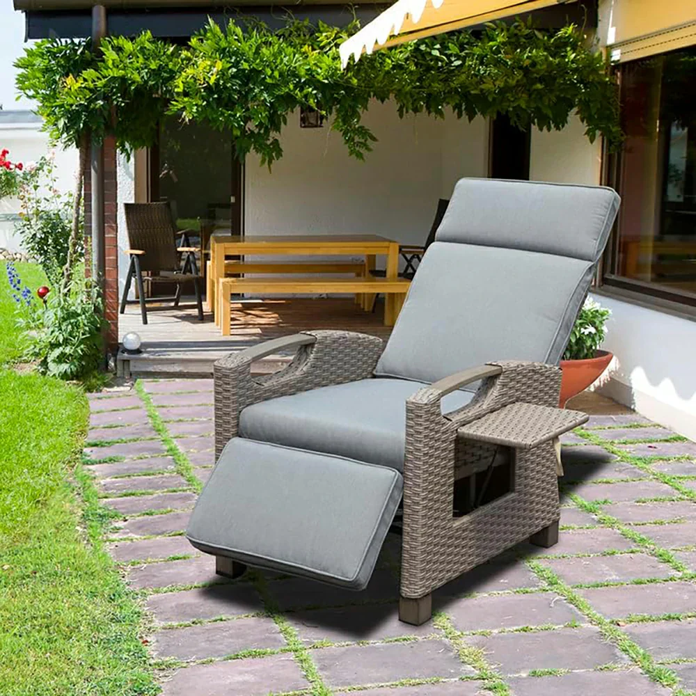 Outdoor Rattan Lounge Chair - Image 9