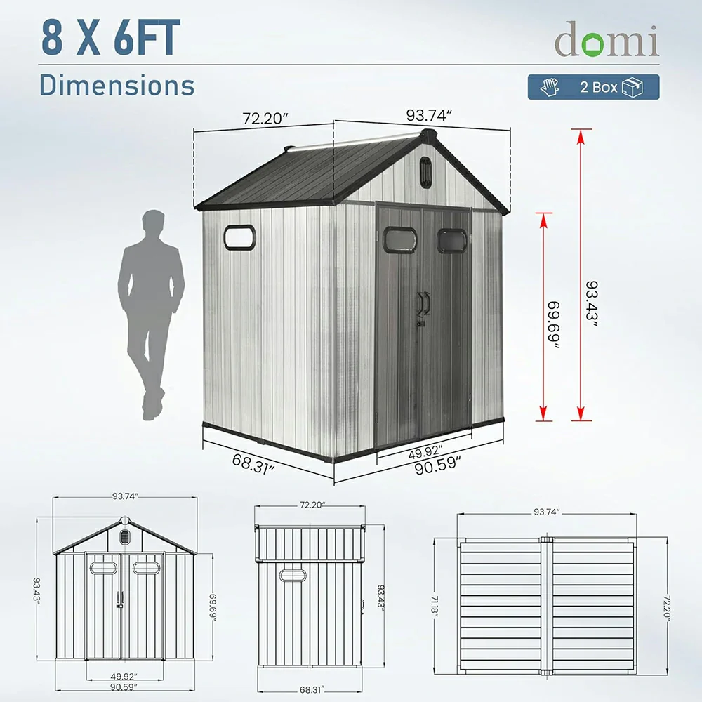 Outdoor Resin Storage Shed - Image 10