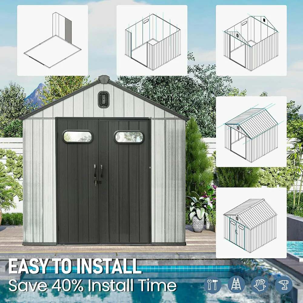 Outdoor Resin Storage Shed - Image 41