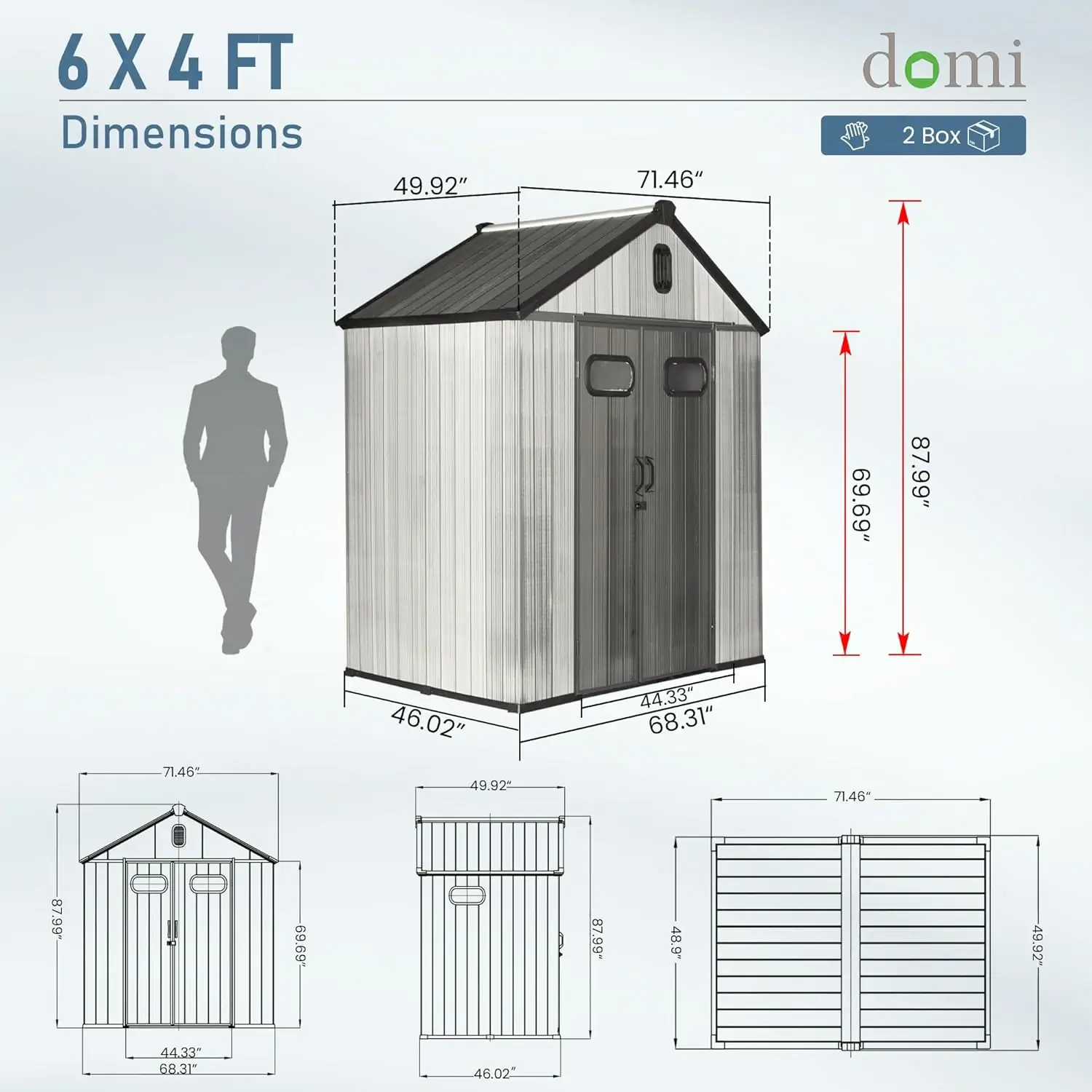 Outdoor Resin Storage Shed - Image 44