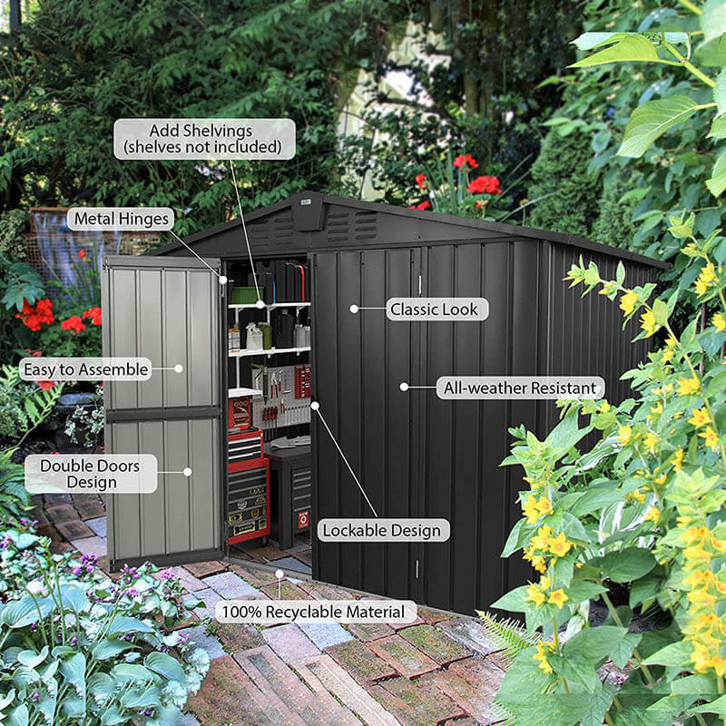 Metal Storage Shed Gable Roof - Image 17