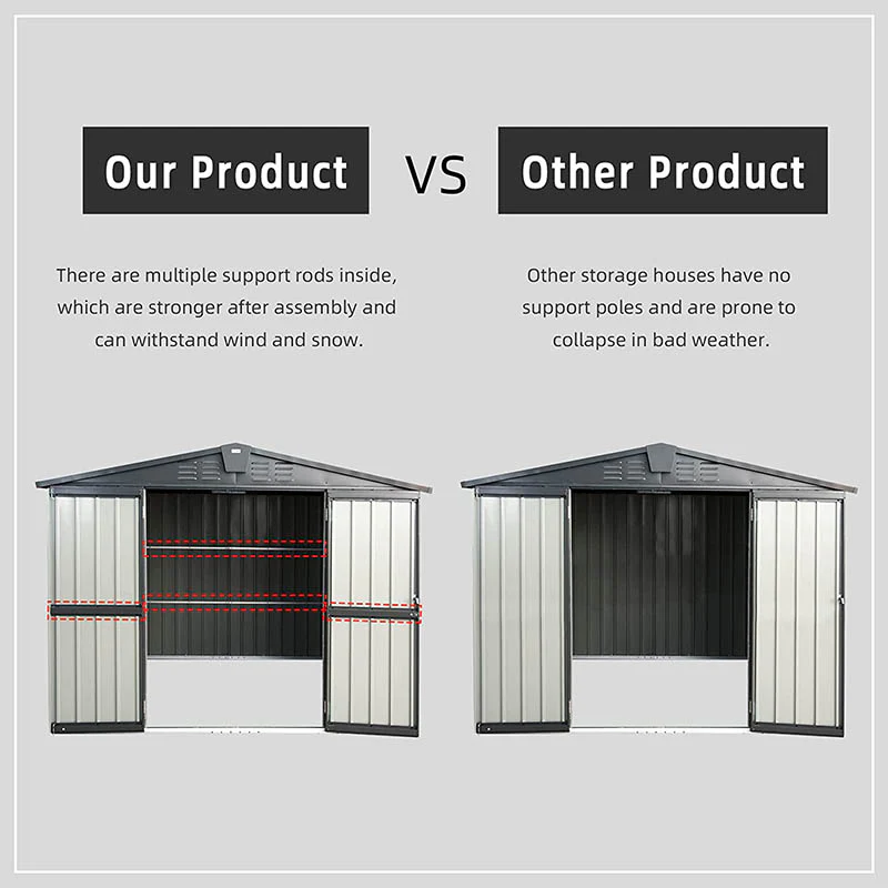 Metal Storage Shed Gable Roof - Image 22