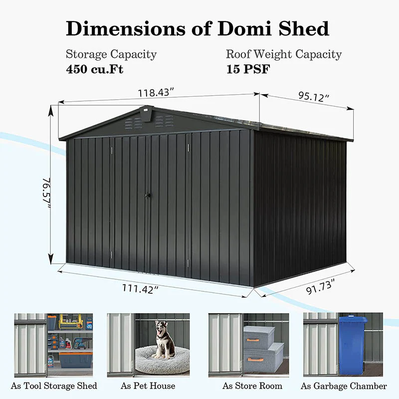 Metal Storage Shed Gable Roof - Image 24