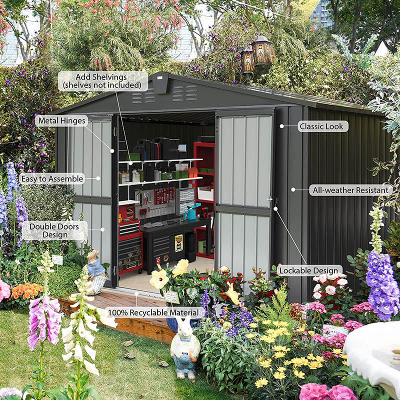 Metal Storage Shed Gable Roof - Image 32