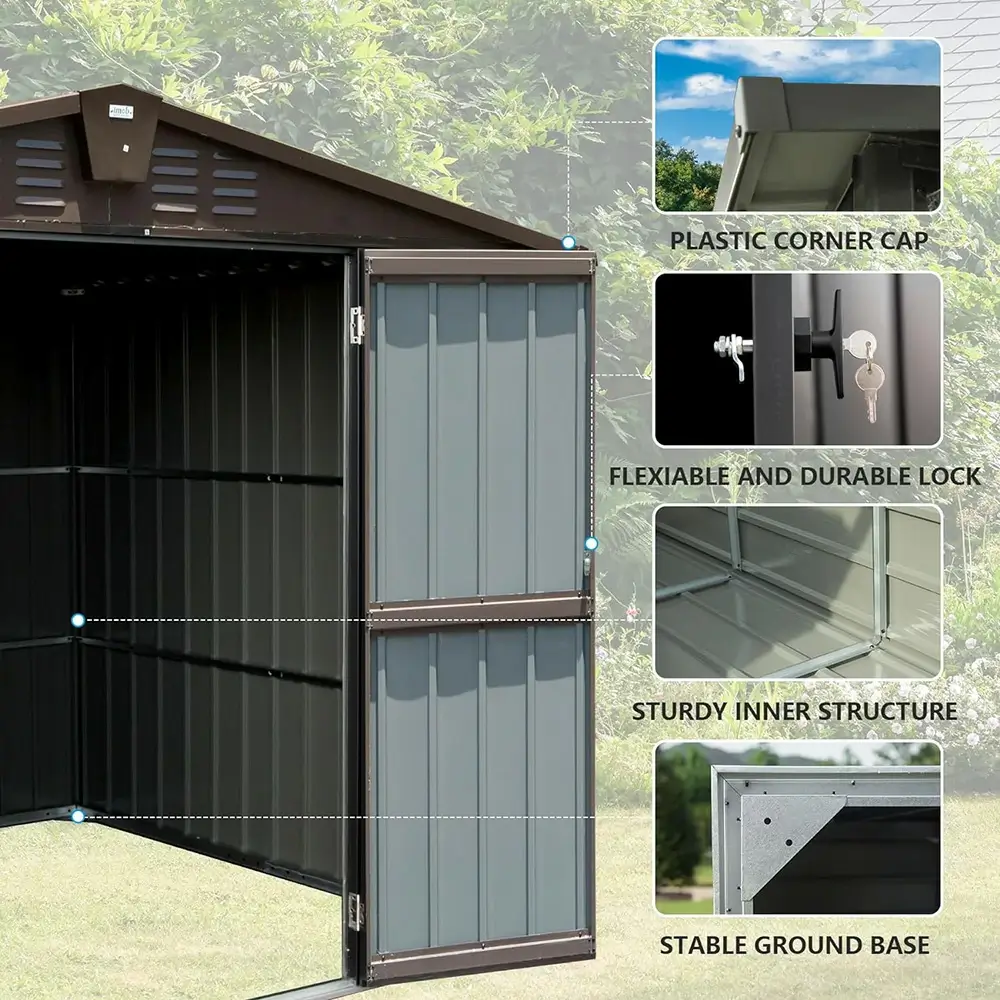 Metal Storage Shed Gable Roof - Image 42