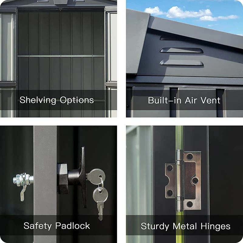 Metal Storage Shed Gable Roof - Image 5