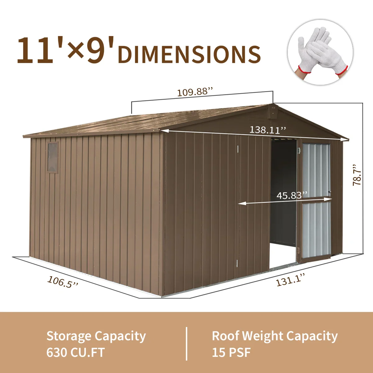 Metal Storage Shed Gable Roof - Image 65