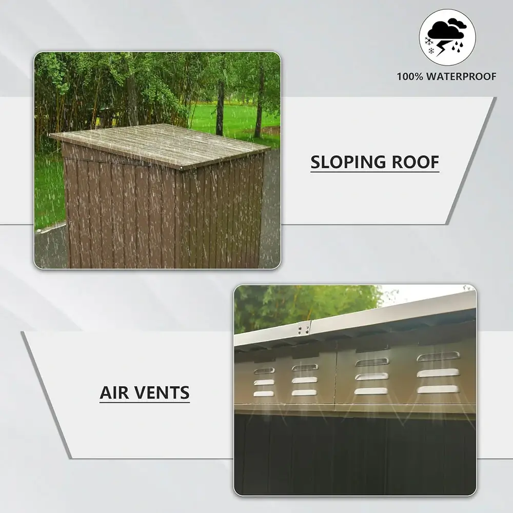 Metal Storage Shed Sloping Roof - Image 19