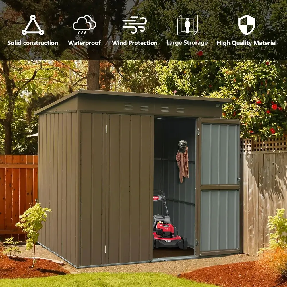 Metal Storage Shed Sloping Roof - Image 21