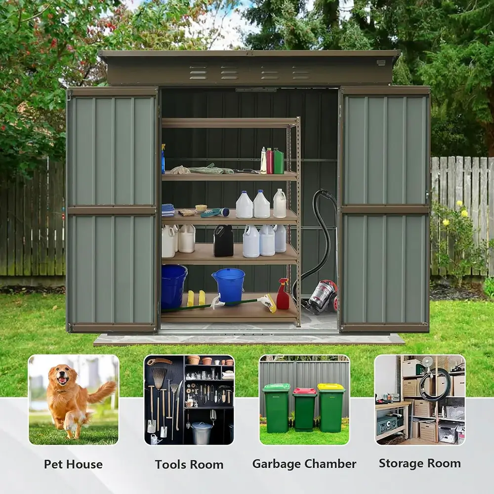 Metal Storage Shed Sloping Roof - Image 23