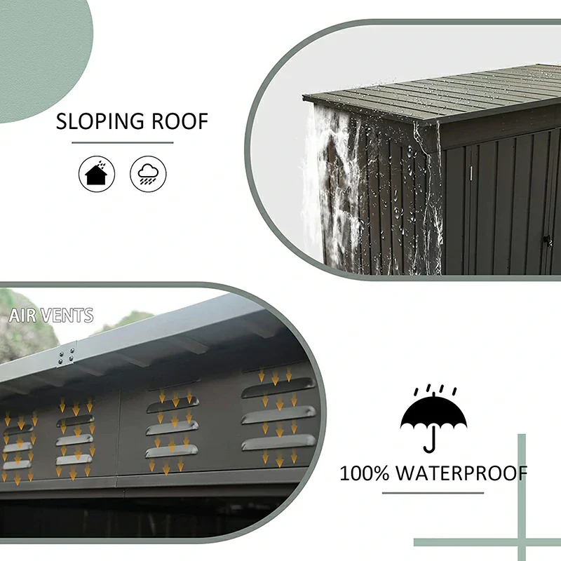 Metal Storage Shed Sloping Roof - Image 3