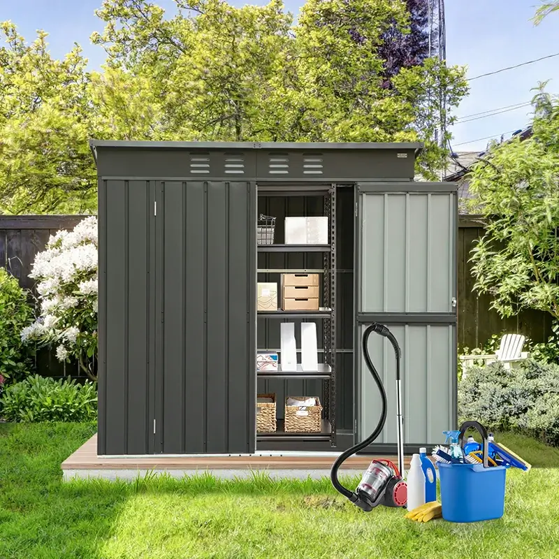 Metal Storage Shed Sloping Roof - Image 8