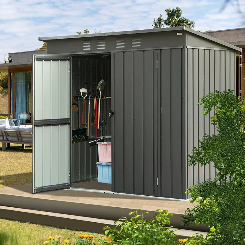 Metal Storage Shed Sloping Roof - Image 9