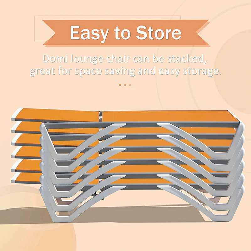 Patio Chaise Lounge Sunbathing Chair Set of 3 (2 Chairs + 1 Table) - Image 27