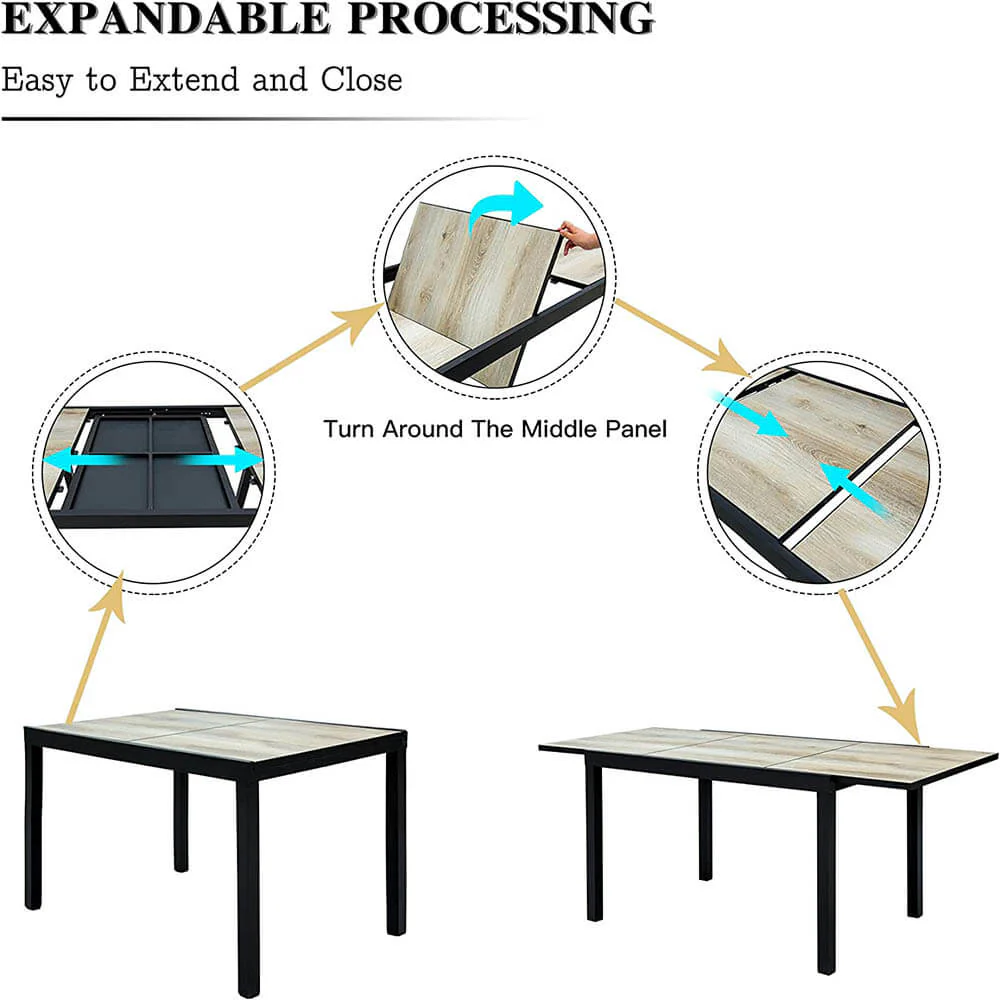 Patio Dining Expandable Table - Image 3